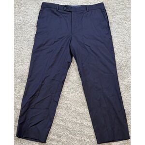 Peter Millar Dress Pants Men's 36R Blue‎ Wool Casual Slacks Trousers